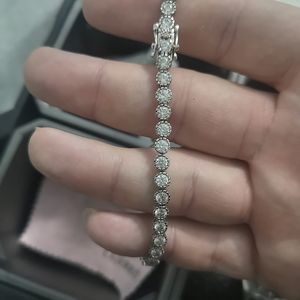 Tennis bracelet lab diamond 925